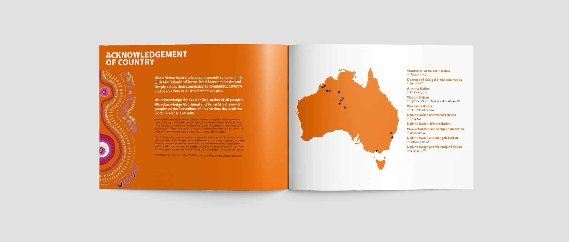 world-vision-Reconciliation-Action-Plan-Spread | ingeous studios World Vision Reconciliation Action Plan Layout