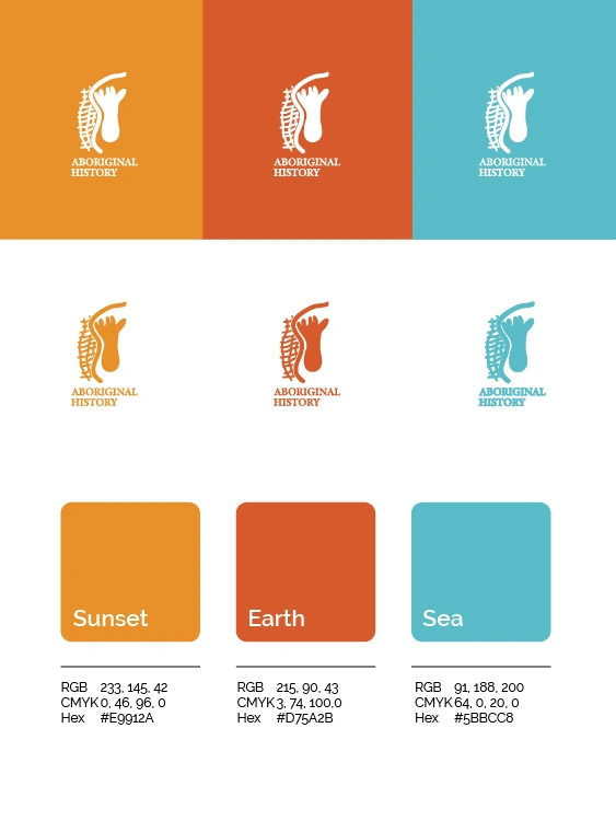 Aboriginal History Brand Colours